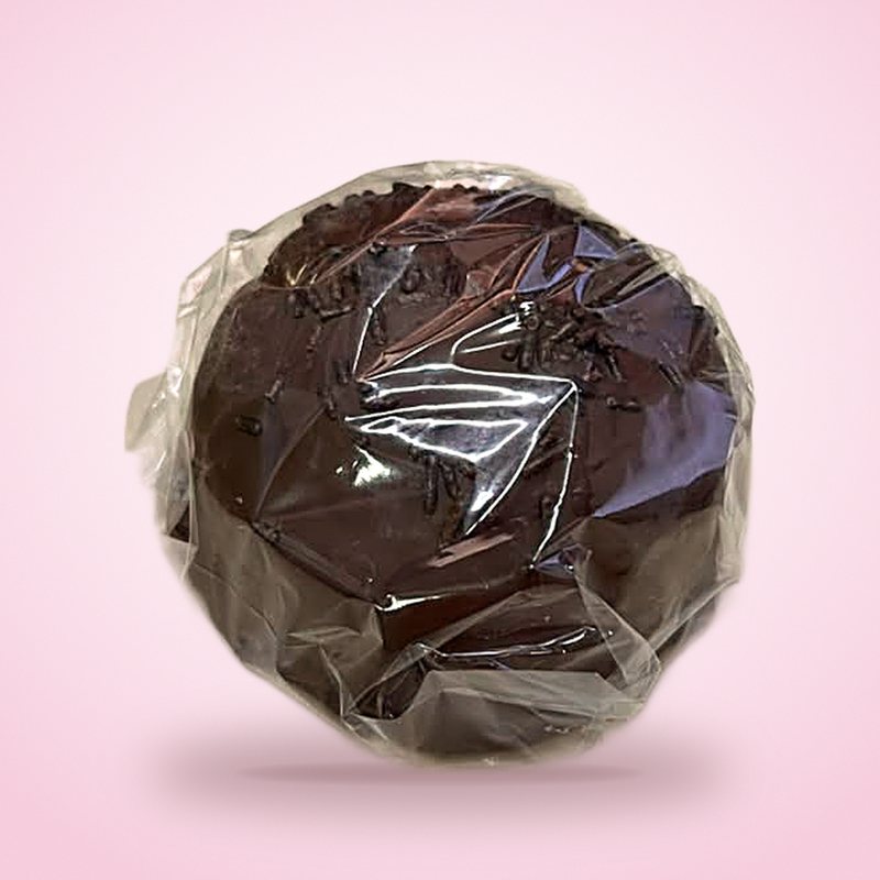 Pão de mel coberto de chocolate com granulado